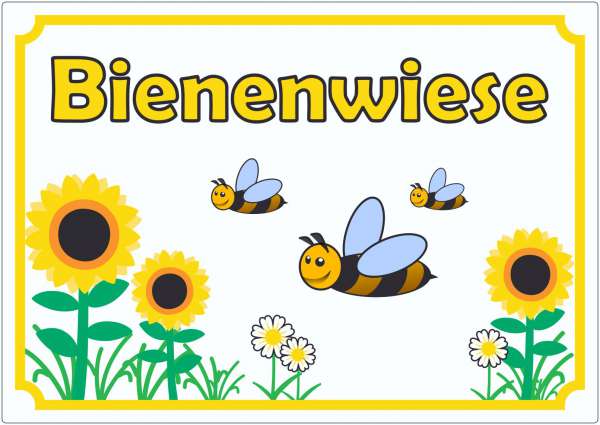 Aufkleber Bienenwiese