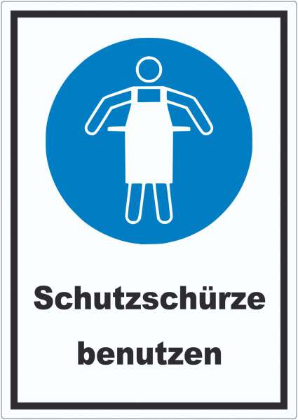 Schutzschürze benutzen Aufkleber