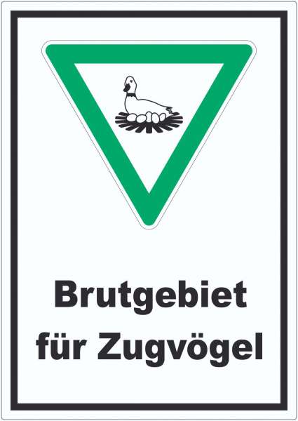 Brutgebiet für Zugvögel Aufkleber