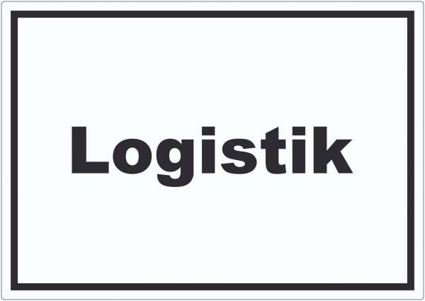 Logistik Aufkleber mit Text Transport Versand waagerecht