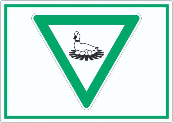 Brutgebiet für Zugvögel Symbol Aufkleber