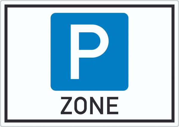 Parkzone Symbol Aufkleber