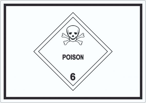 Aufkleber Giftige Stoffe Symbol Poison Totenkopf