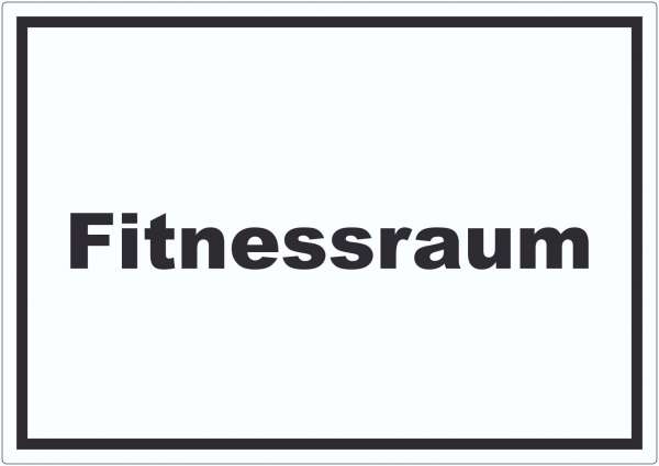 Fitnessraum Aufkleber mit Text Sport Fit waagerecht