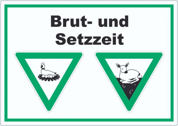 Brut- und Setzzeit Aufkleber