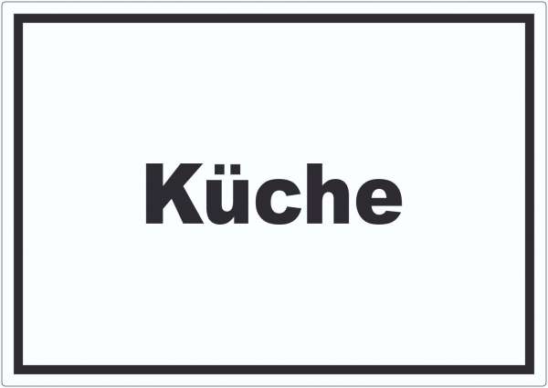 Küche Aufkleber mit Text Kitchen cucina waagerecht