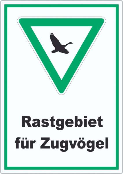 Rastgebiet für Zugvögel Aufkleber