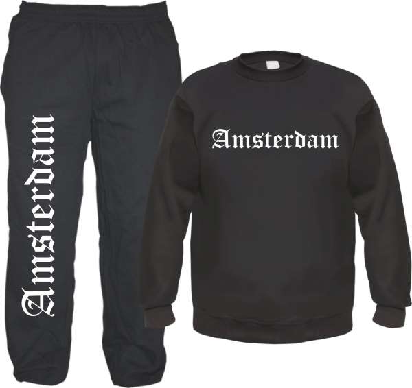 Amsterdam Jogginghose und Sweat im Set - Jogginganzug