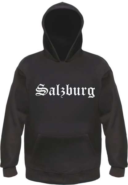 Salzburg Kapuzensweatshirt - Altdeutsch bedruckt - Hoodie Kapuzenpullover