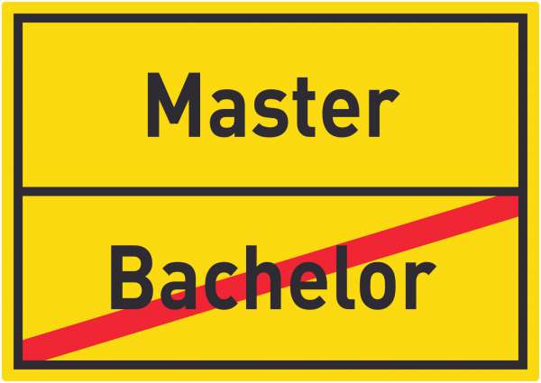 Master Bachelor Aufkleber Ortsaufkleber