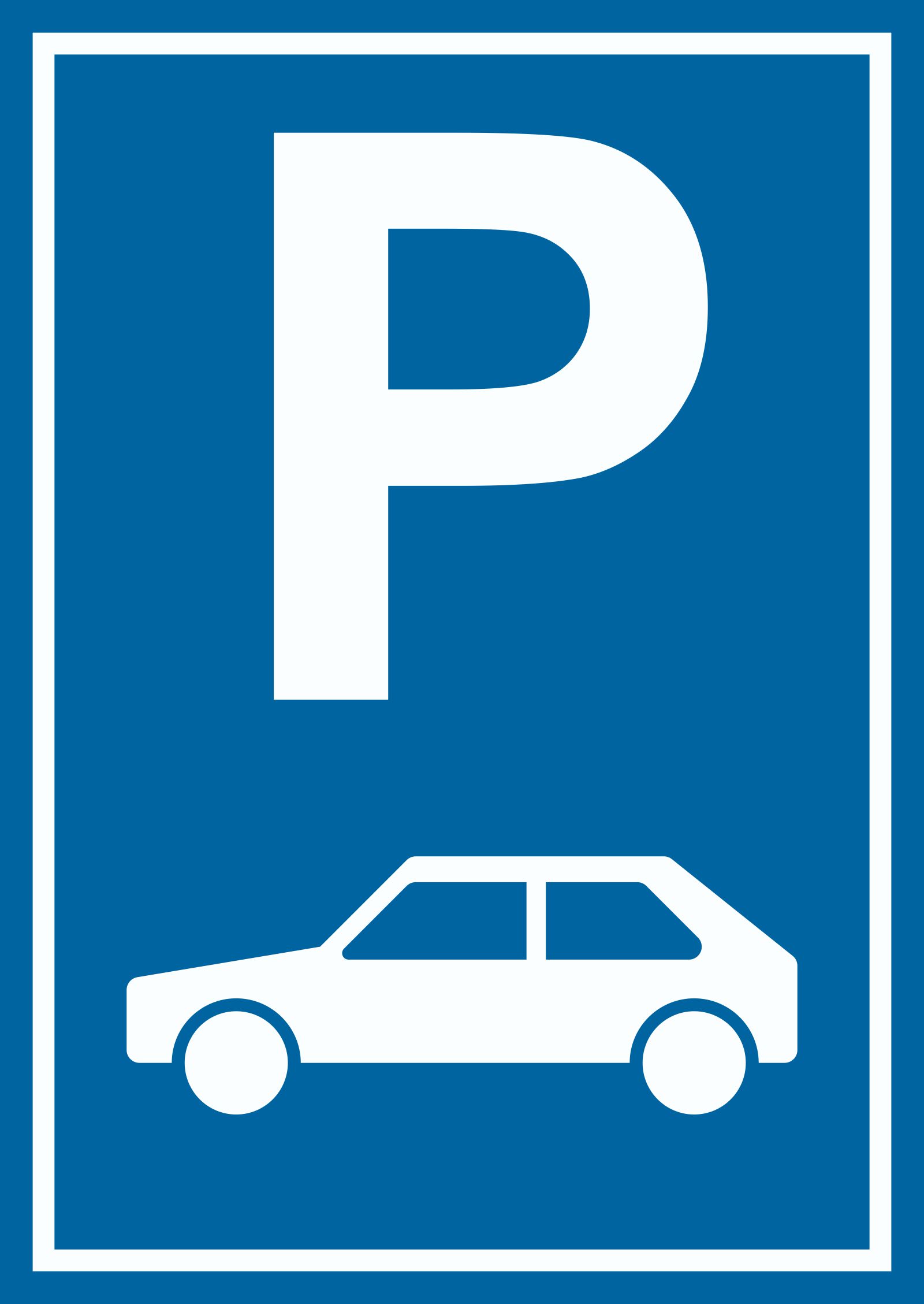 Parkplatz PKW / Auto Schild | HB-Druck Schilder, Textildruck