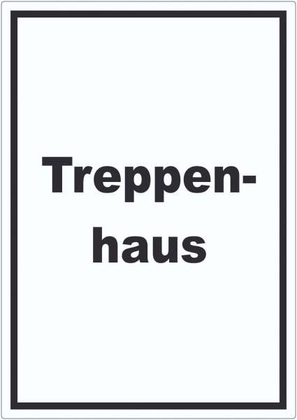 Treppenhaus Aufkleber mit Text Stufen steigen hochkant