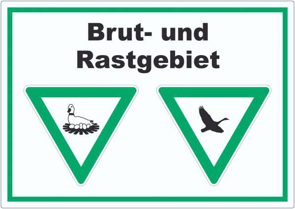 Brut- und Rastgebiet Aufkleber