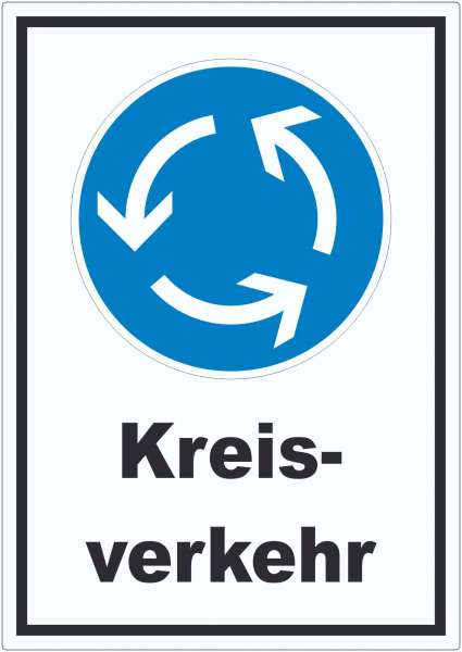 Aufkleber Kreisverkehr