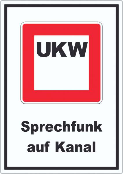 Sprechfunk auf Kanal Aufkleber